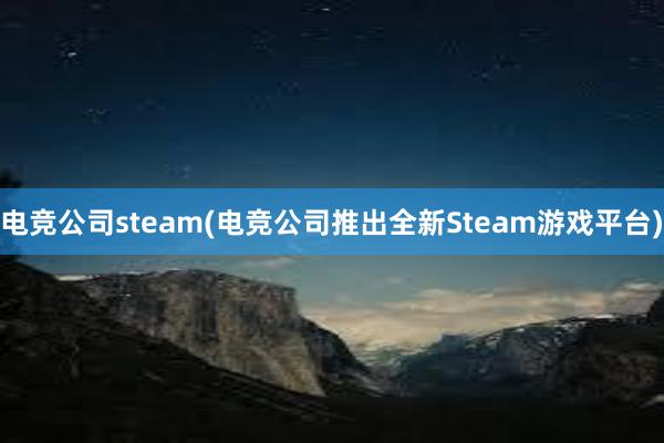 电竞公司steam(电竞公司推出全新Steam游戏平台)