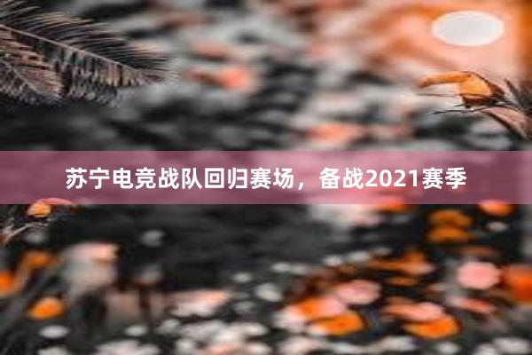 苏宁电竞战队回归赛场，备战2021赛季