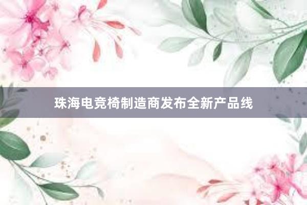 珠海电竞椅制造商发布全新产品线