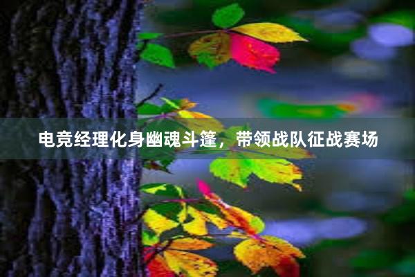 电竞经理化身幽魂斗篷，带领战队征战赛场