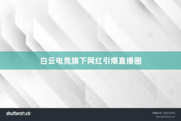 白云电竞旗下网红引爆直播圈